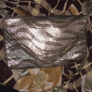 Sequined Gold on Gold Envelope Clutch